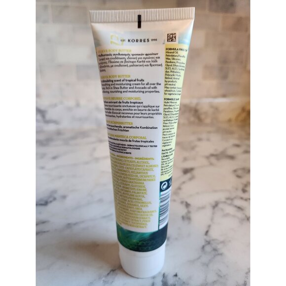 Korres Guava Body Butter 4.23oz Nourishing Moisturizer Shea Butter & Avocado Oil - Picture 2 of 4